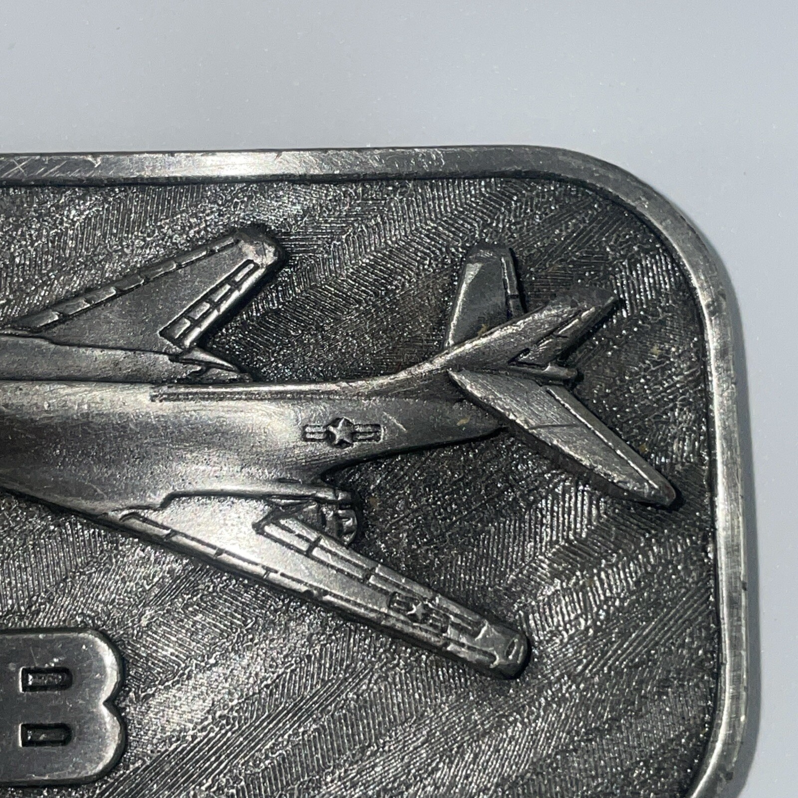 Rockwell Military B-1B Air Force Aircraft Belt Buckle 1983 Collector Series