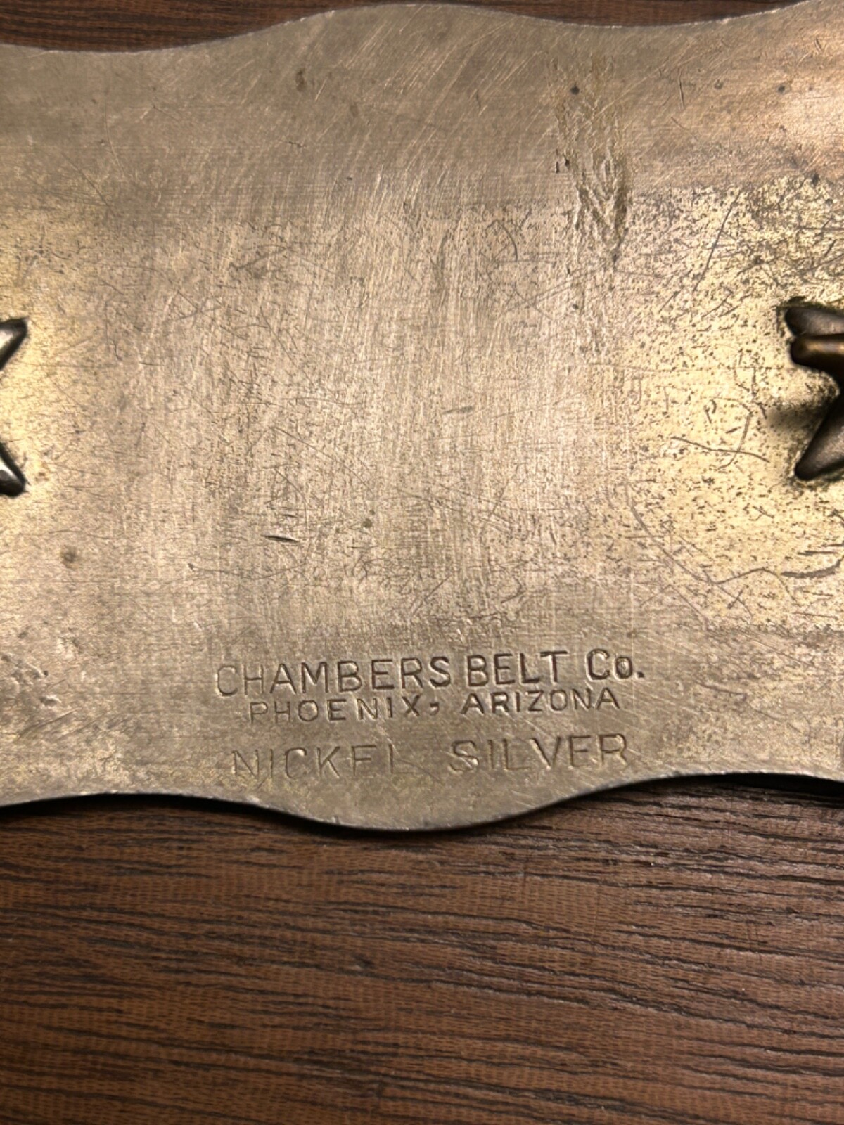 VTG Arizona 3D Chambers Belt Co Phoenix AZ Nickel Silver Cowboy Boots