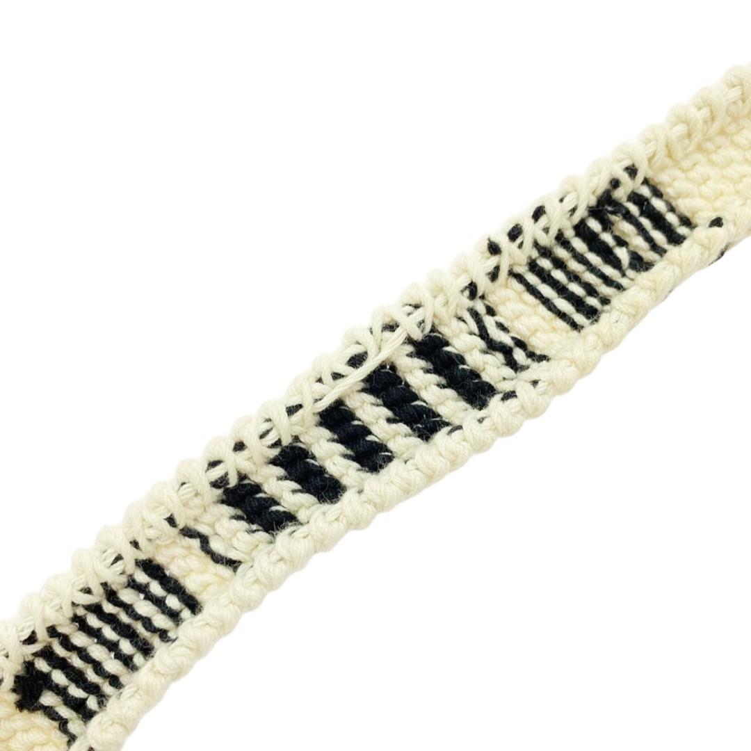 Maison Martin Margiela Clear Buckle Knit Belt Beige M Used