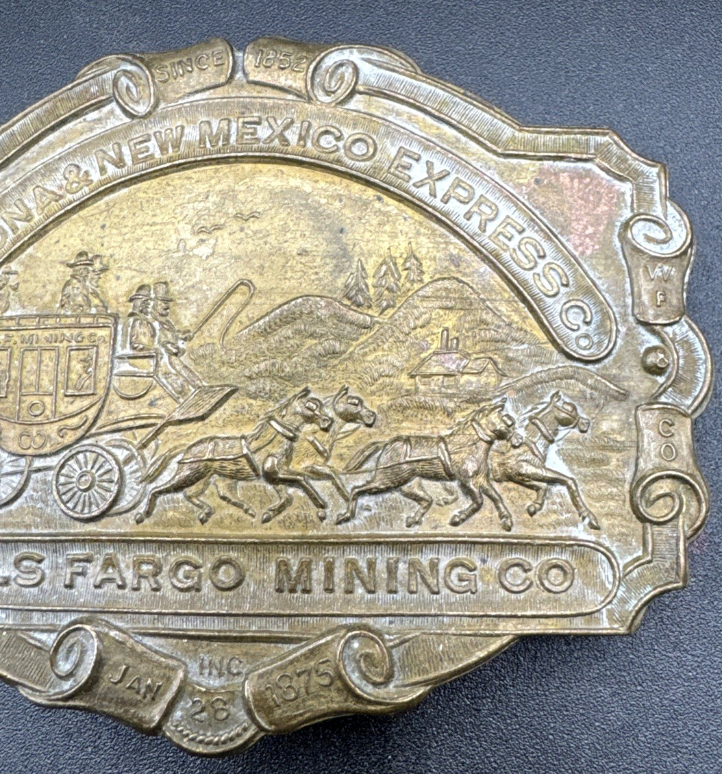 Montauk Silver Company Belt Buckle Arizona New Mexico Express Co