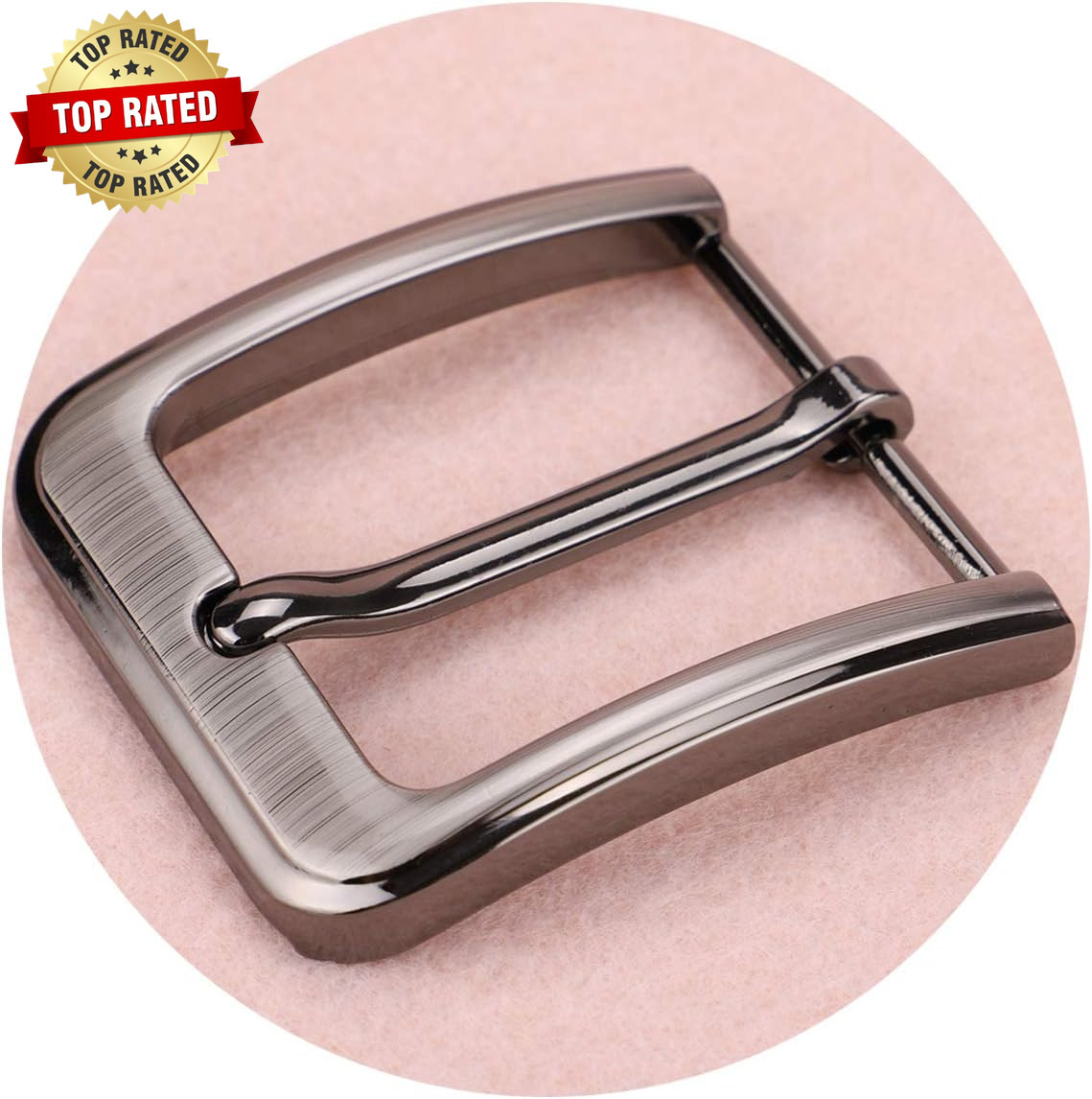 1.5 Inches (38-40 Mm) Belt Buckle Single Prong Square Replacement Buckle for Men