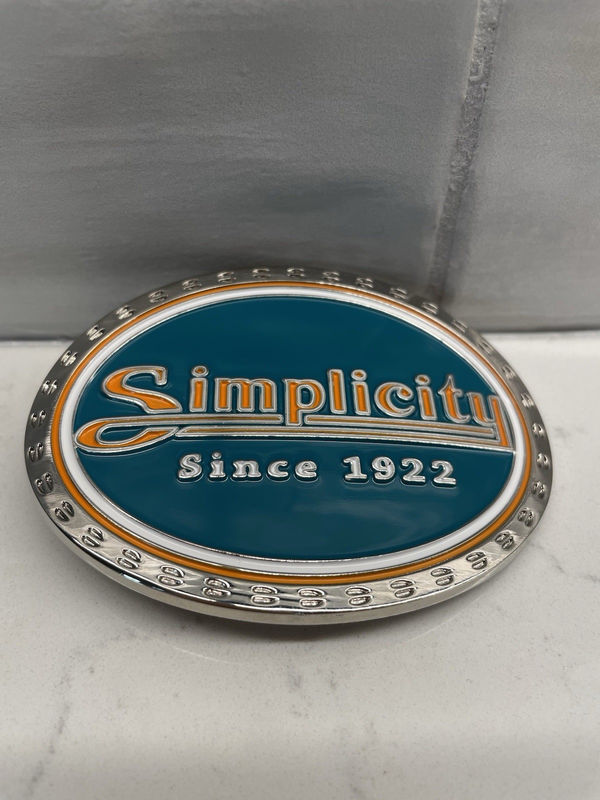 Simplicity Tractor 100th Anniversary Commemorative Belt Buckle