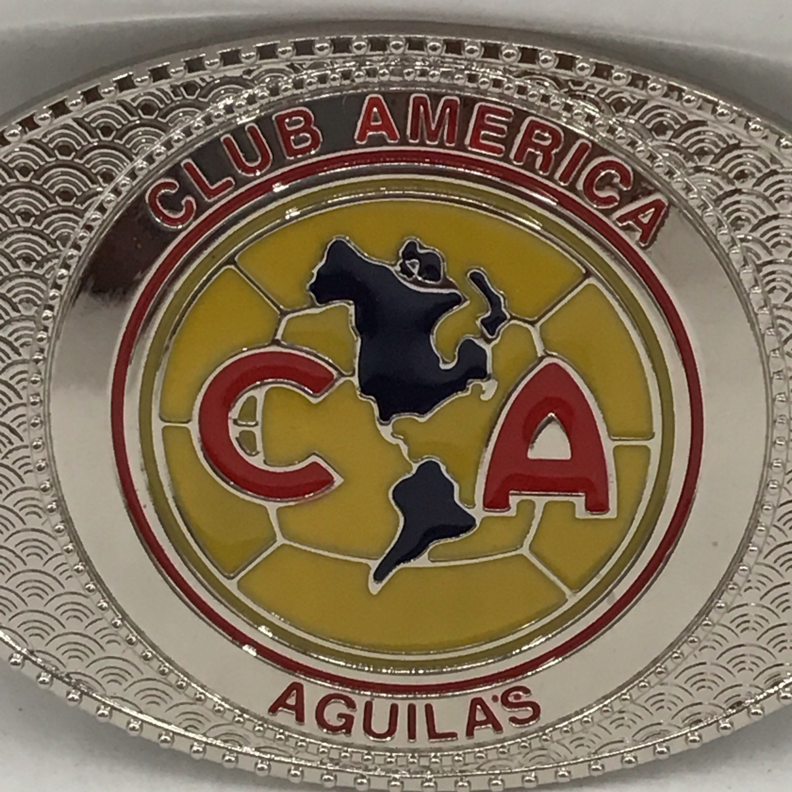 Club Aguilas Del America Classic Logo Belt Buckle: Evilla Nueva, Futbol Mexicano
