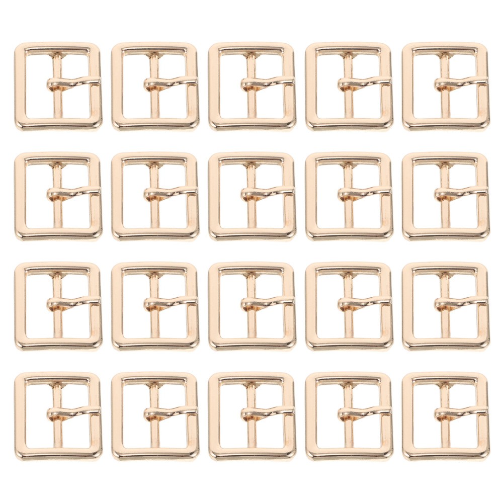 20 Pcs Metal Belt Buckle Center Bar Buckles for Belts Replacement