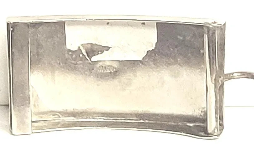 Buckle, Alpaca Mexican Silver and Abalone inlaid