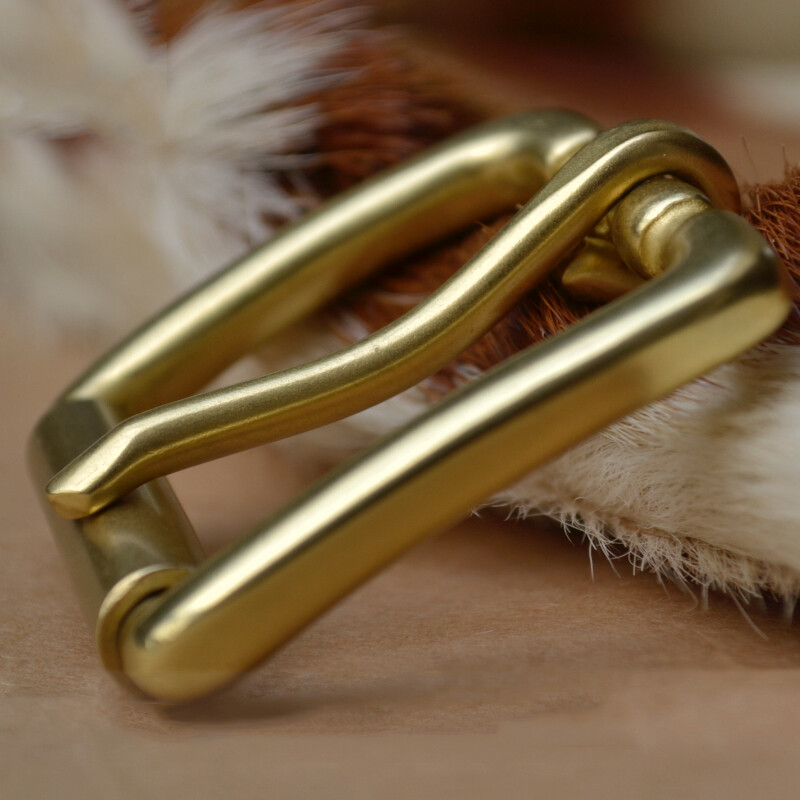 DIY Replacement Roller Belt Buckle 4CM Internal Width Solid Brass Single Prong