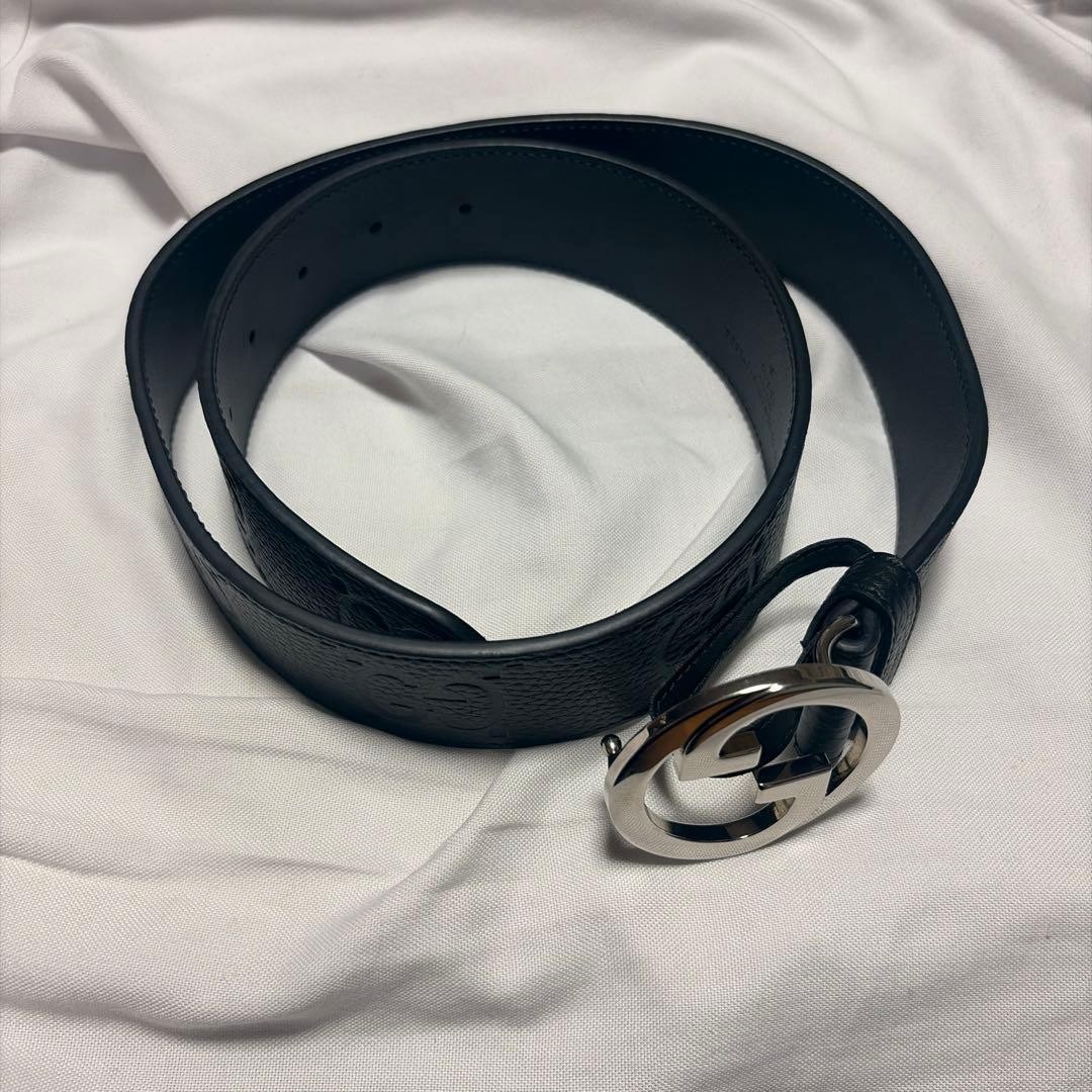 GUCCI Pre-Owned Joe Wide Leather Belt