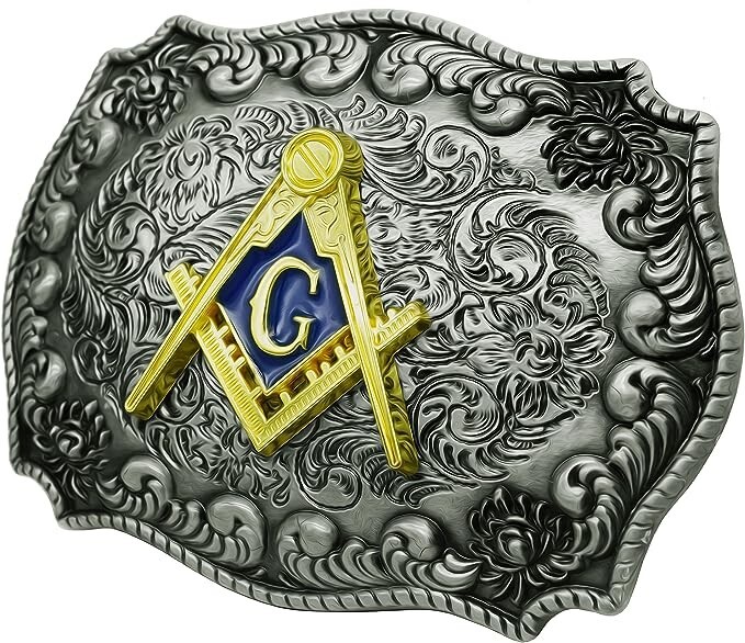 Masonic Belt Buckle Western Rodeo Fashion Unisex Belt Buckles Hebillas Vaqueras
