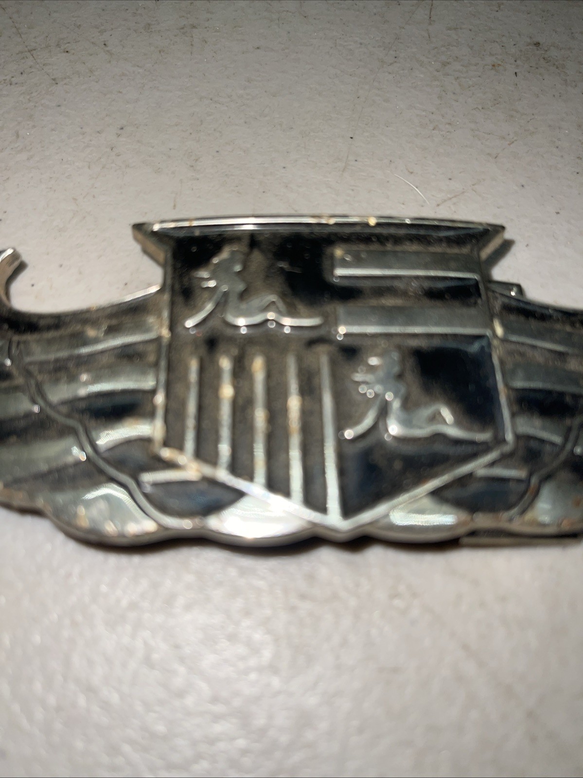 TRUCKER GIRL CREST BELT BUCKLE With BOTTLE OPENER METAL