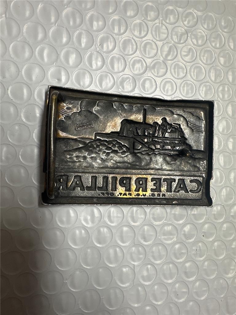 Vintage Caterpillar Bulldozer Belt Buckle