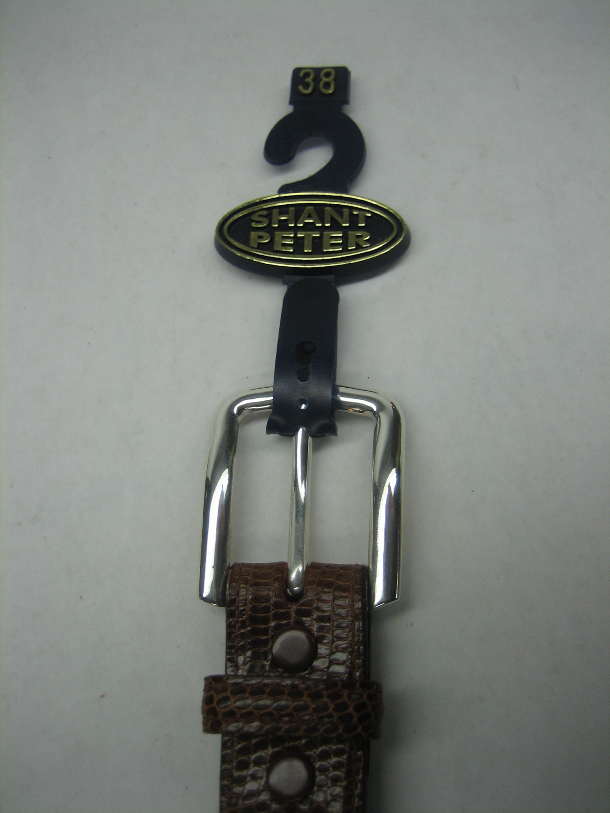 STERLING SILVER 925 SOLID BUCKLE & LOOP, & GENUINE LIZARD BELT 28 MM WIDE U.S.A