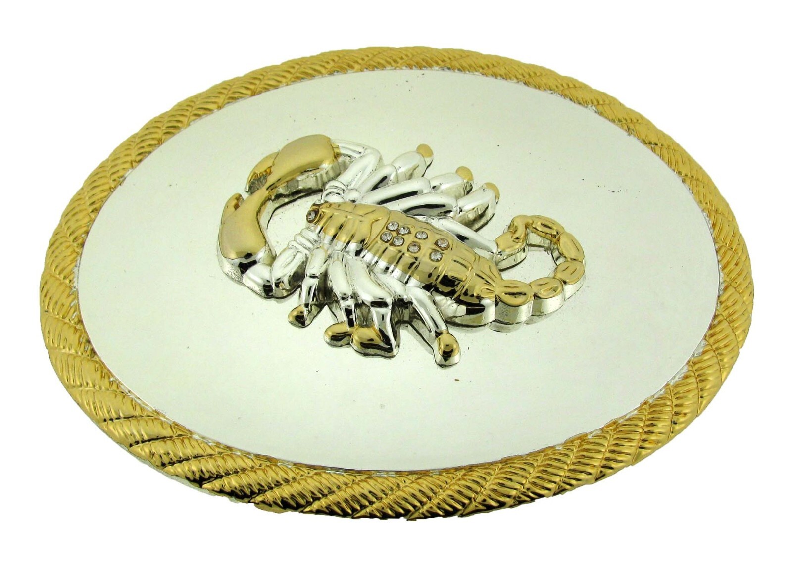Scorpion Belt Buckle New Men Women Gold Shiny Metal Zodiac Western Cowboy Rodeo