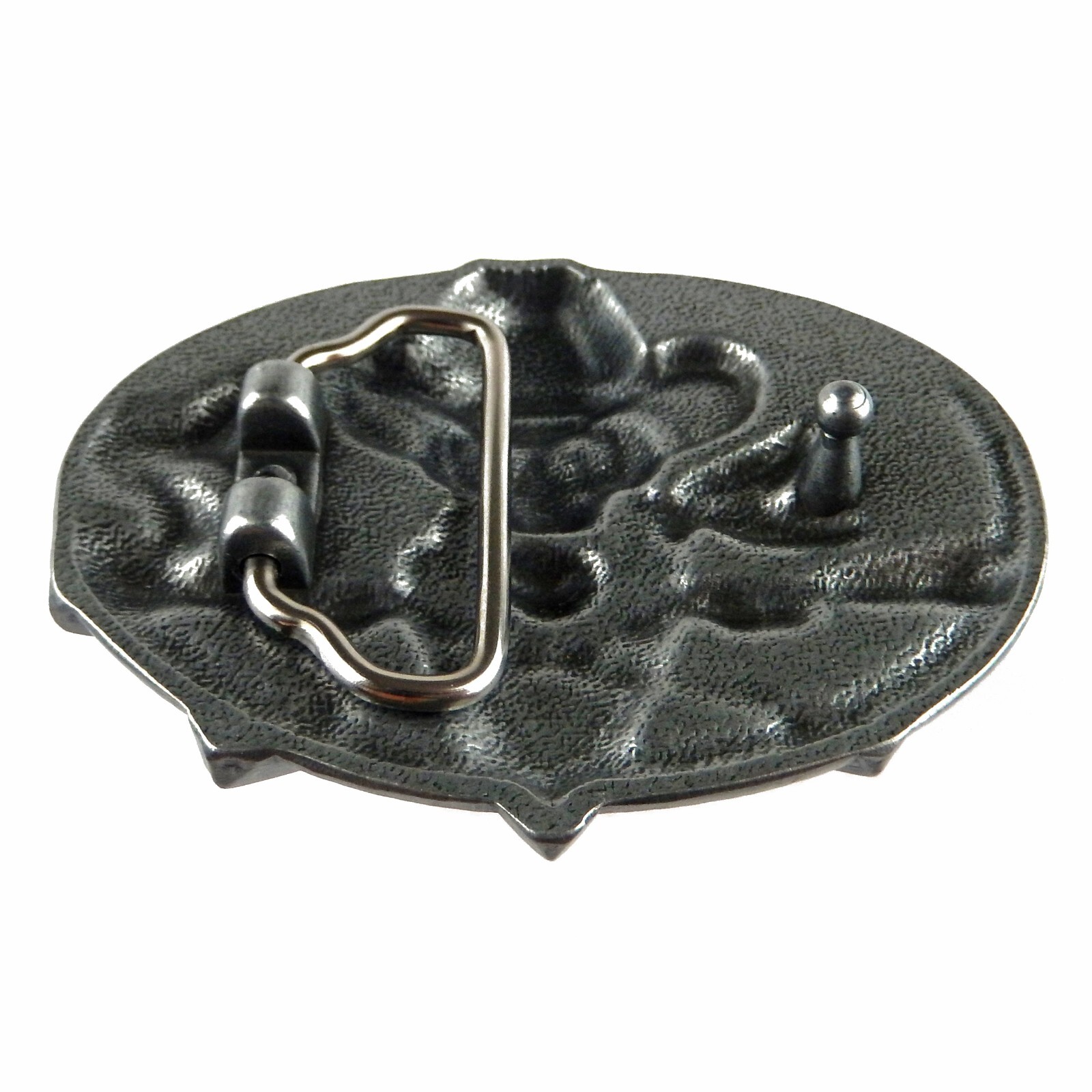Dead Cowboy Belt Buckle Skull Crossed Guns Rattlesnake Western Fits 1.5&Prime; Belt