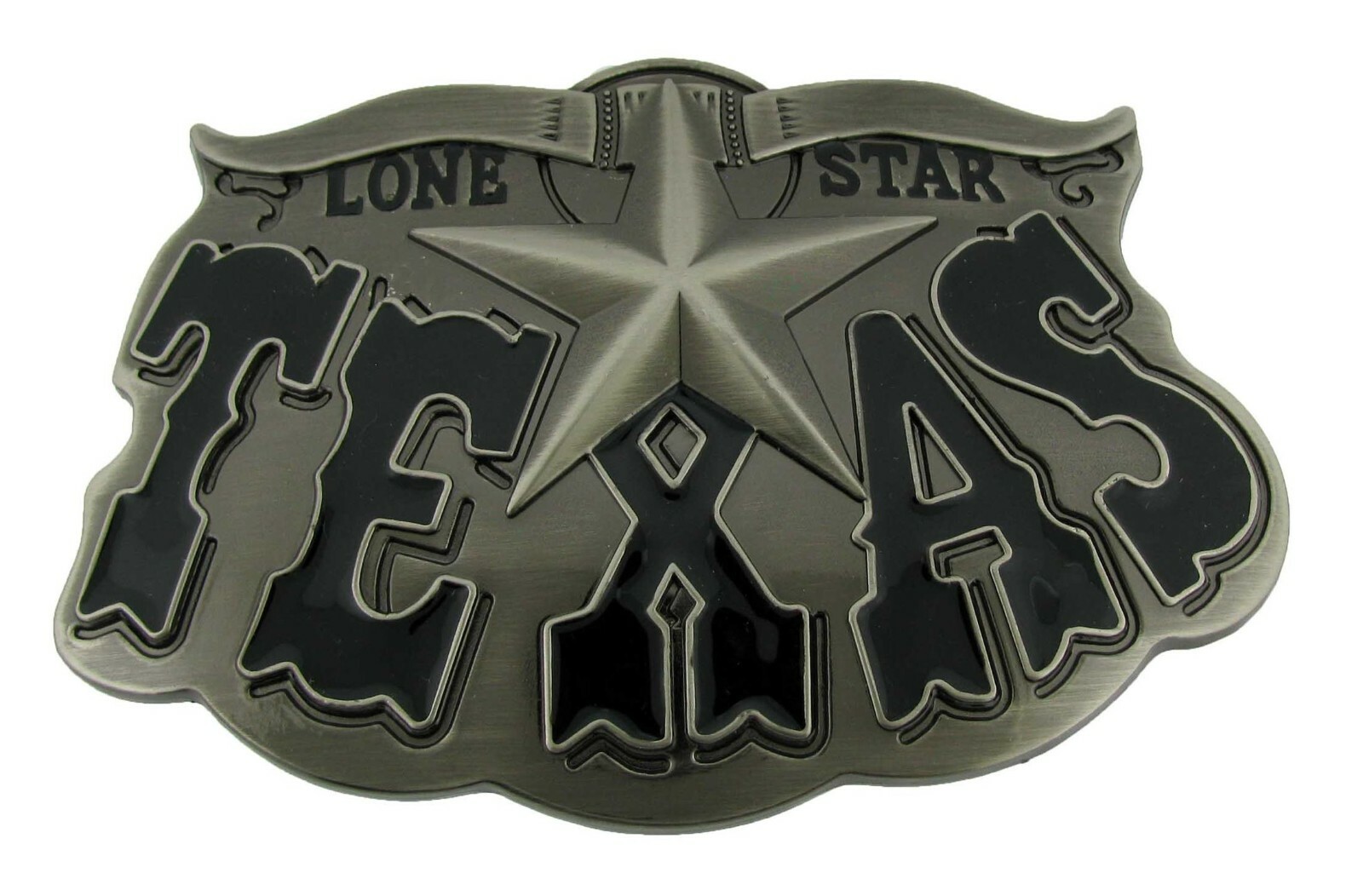 Bull Longhorn Lonestar Deputy Sheriff Chief Badge Belt Buckle Western Cowboy Cop