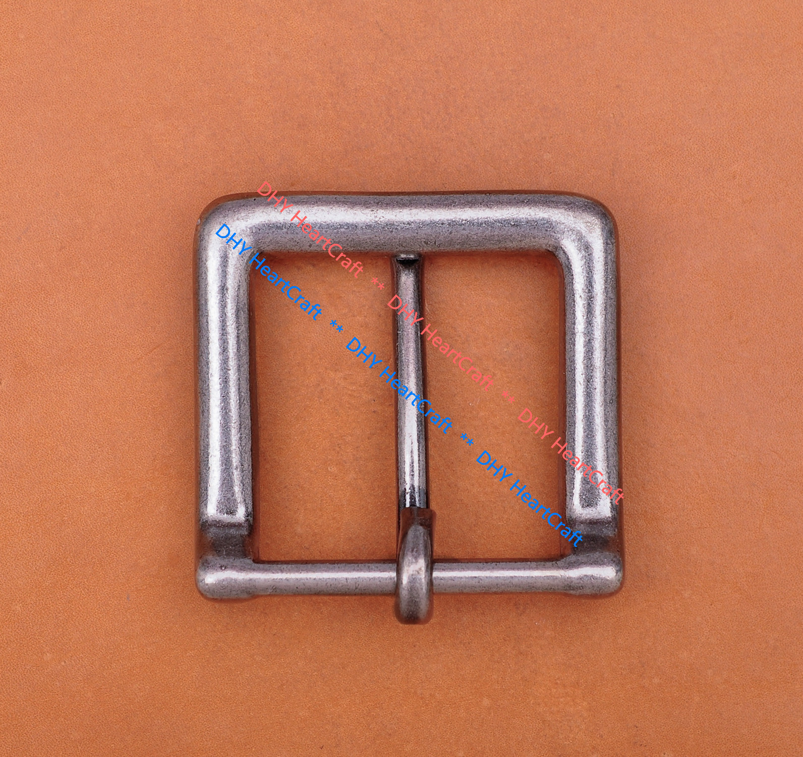 Quality Heavy Sturdy Antique Square Prong Single Pin Buckle For 43mm Belt strap