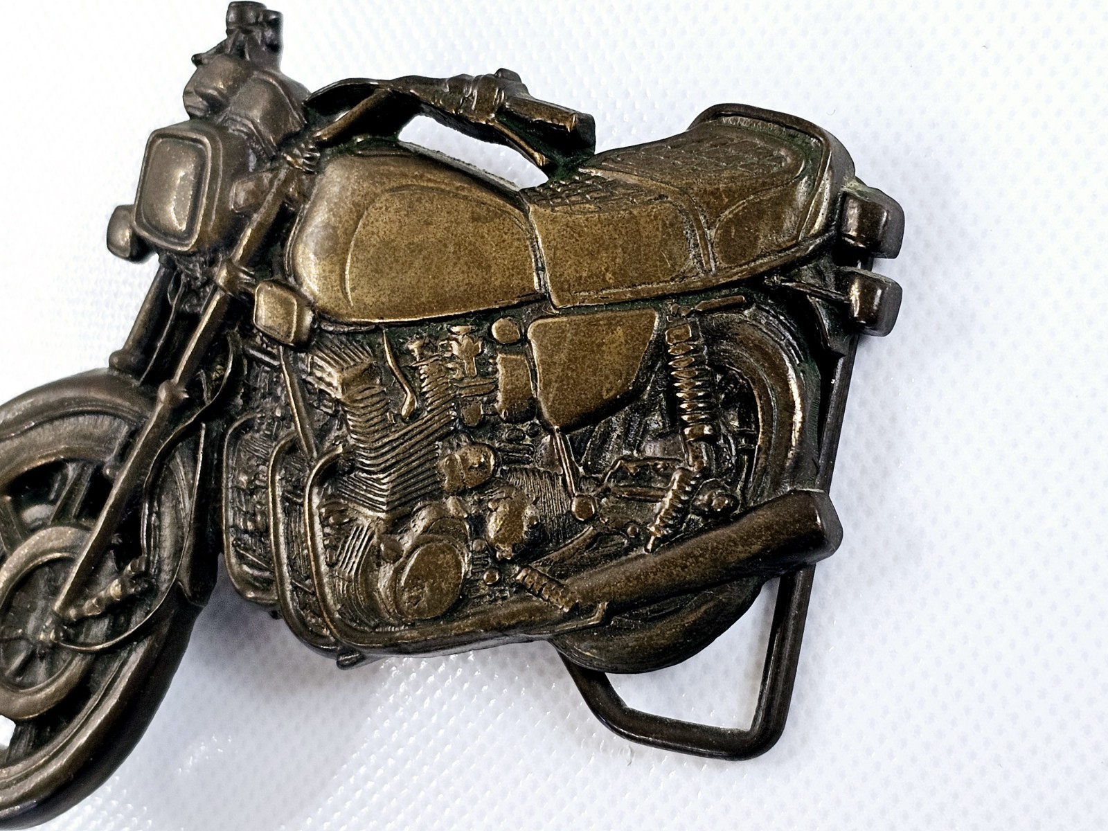 Motorcycle Belt Buckle BBB Baron Buckle Solid Brass 1978 Taiwan 6099 Vtg