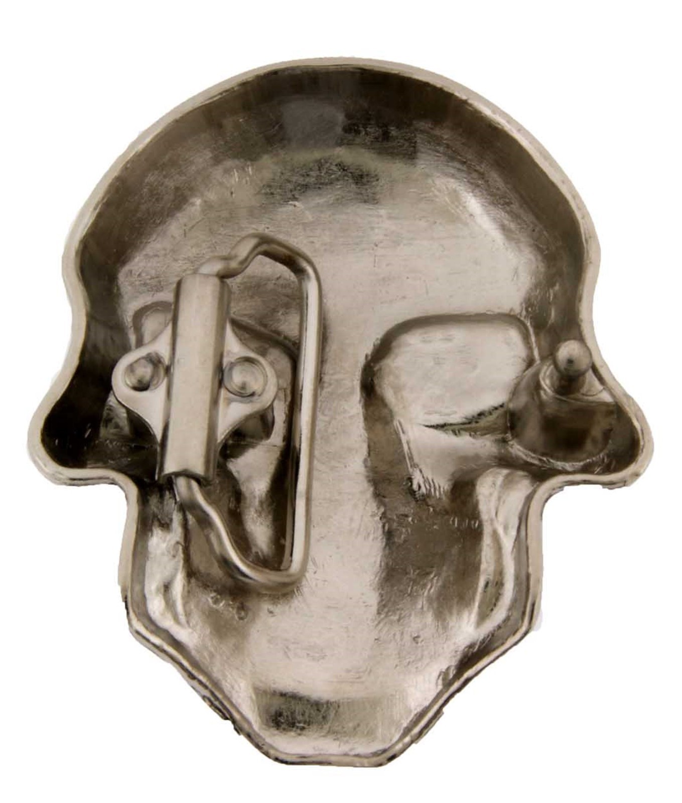 Skull Belt Buckle Silver Metal Gothic Tattoo Fashion Pirate Halloween Costume
