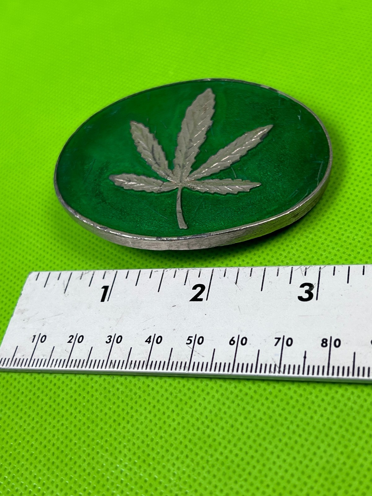 Hemp Weed Marijuana Leaf Belt Buckle
