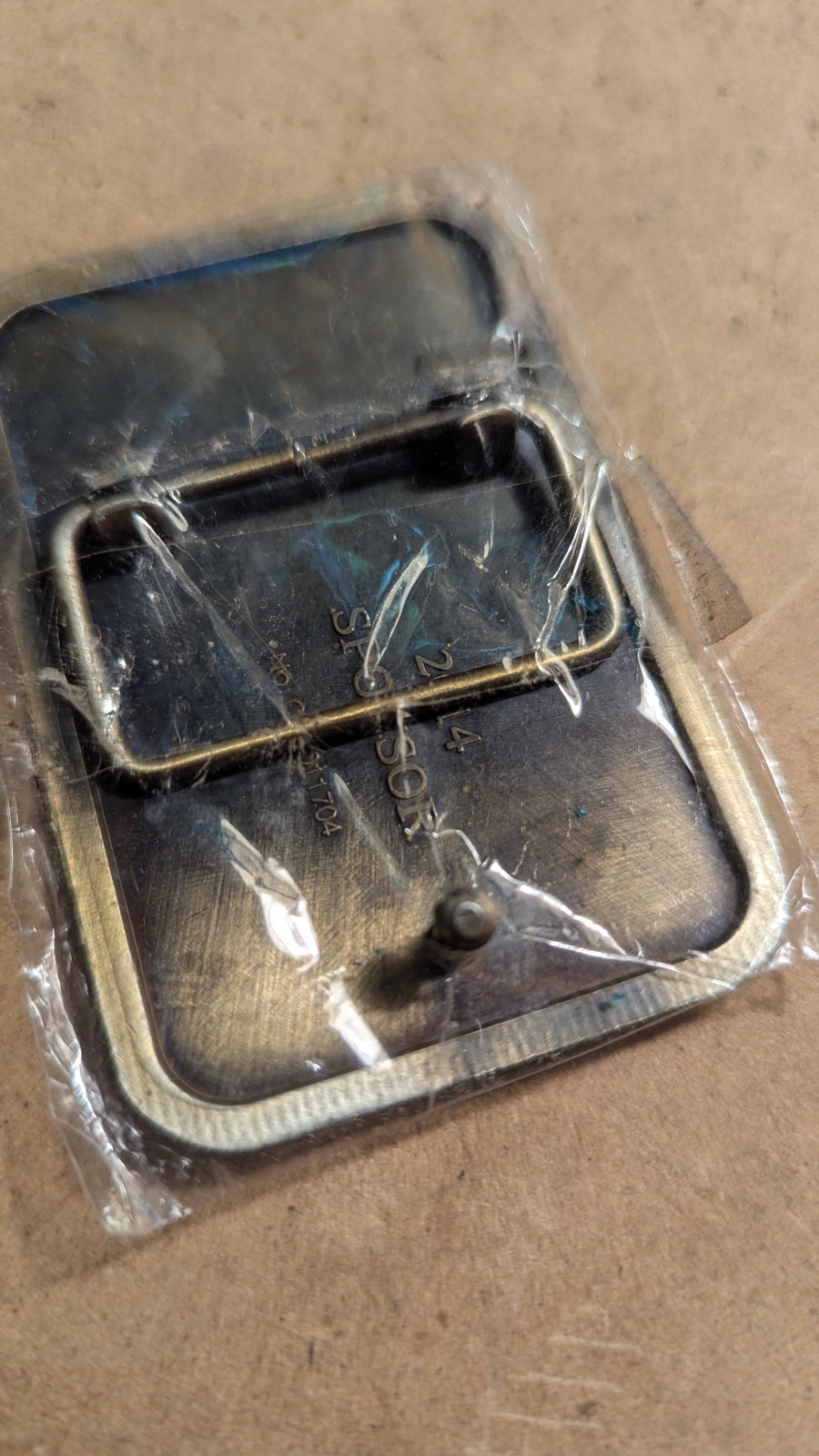 Bronze Belt Buckle 2×3 Freedom Is Not Free Made 2014 Sponsor