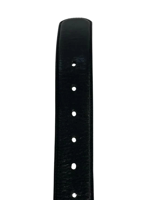 Lightly Used Chrome Hearts Leather Silver Belt Strap Black (30) SHIPS FAST