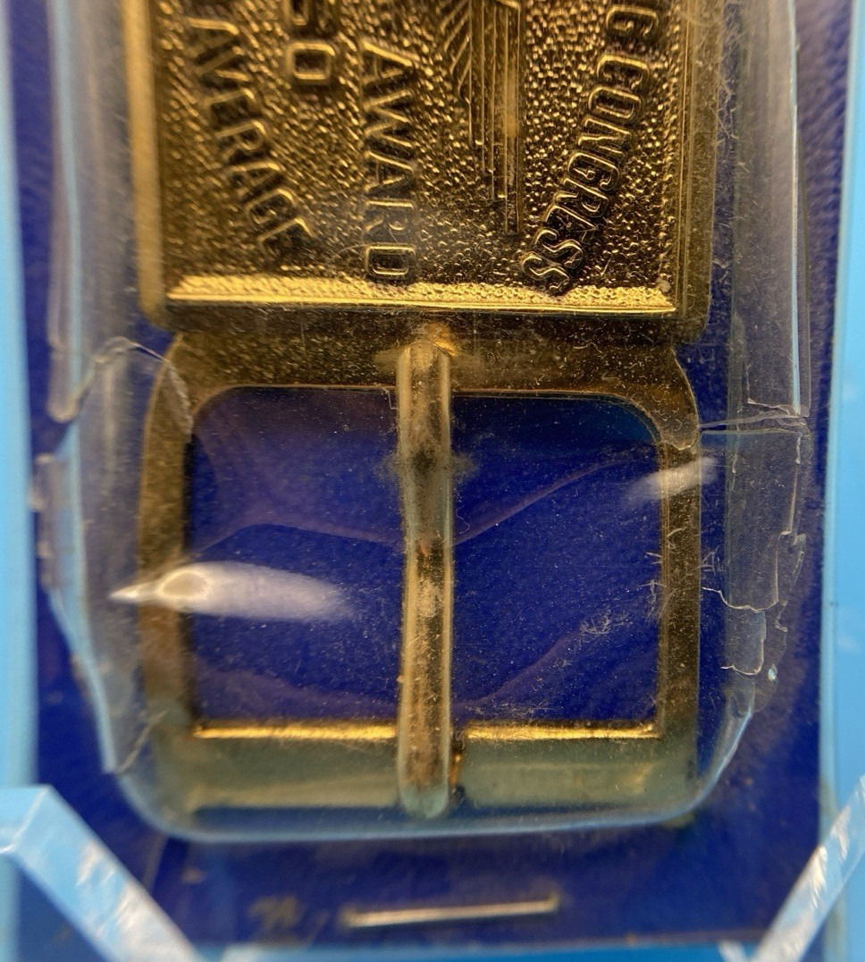 1959-60 ABC Bowling Award Belt Buckle Most Improved Average League Trophy