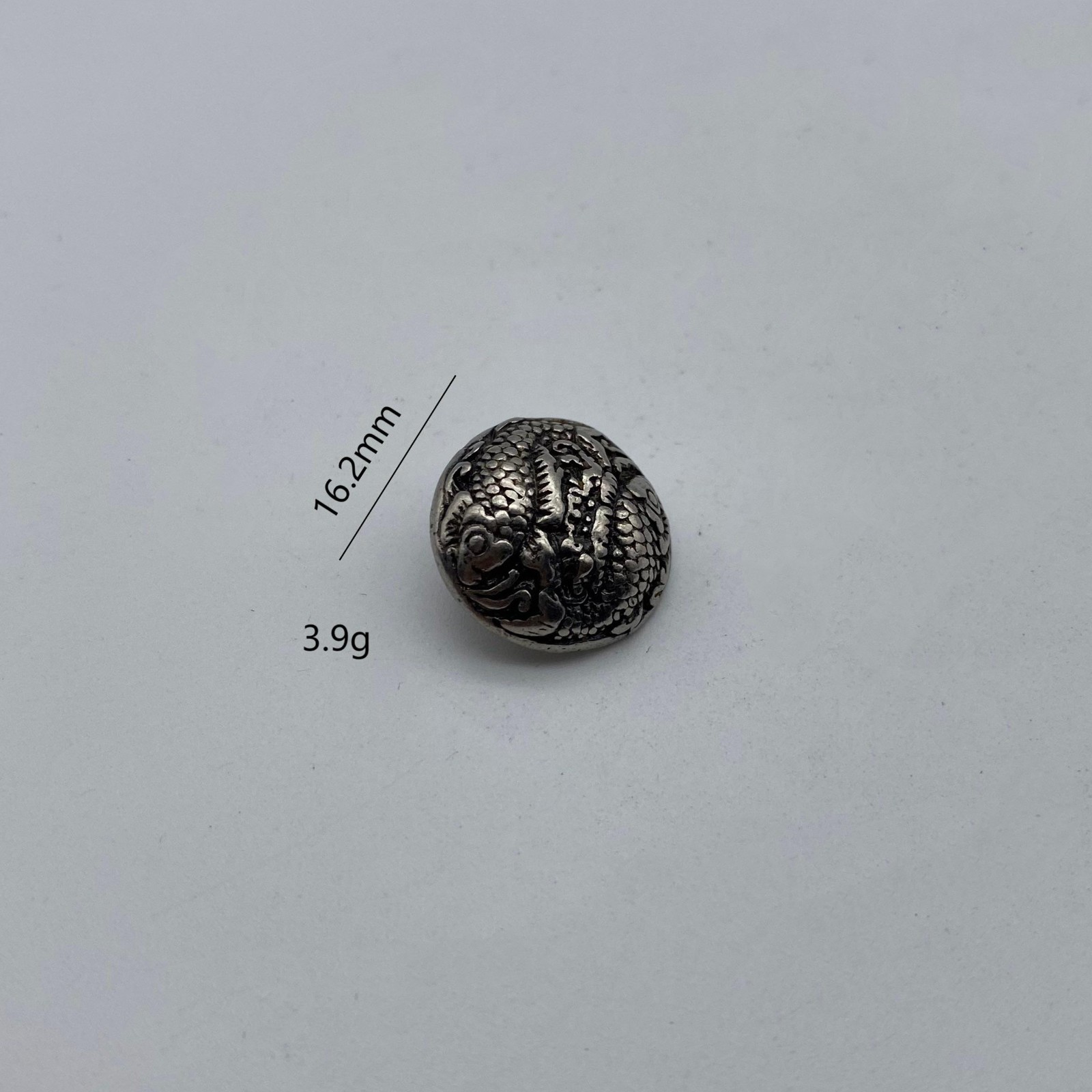 Vintage Shank Button Round Brass Sewing Button,Old Silver Buttons lot