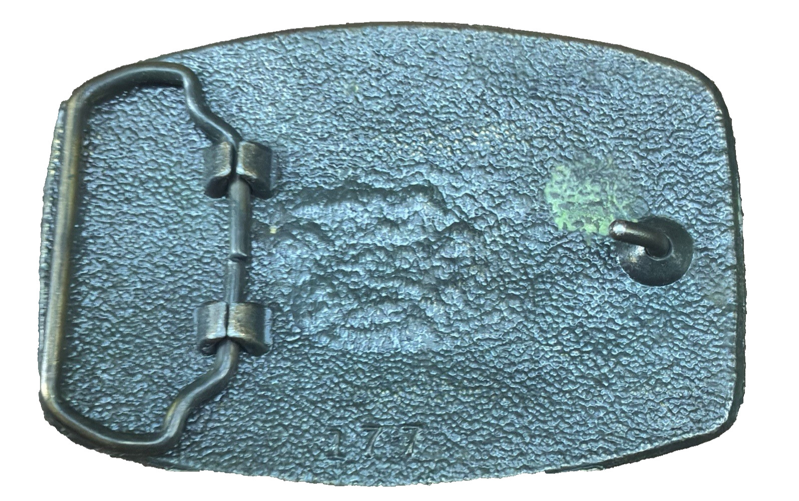 Vtg 1970s IRELAND Lucky Clover Belt Buckle Textured Shamrocks