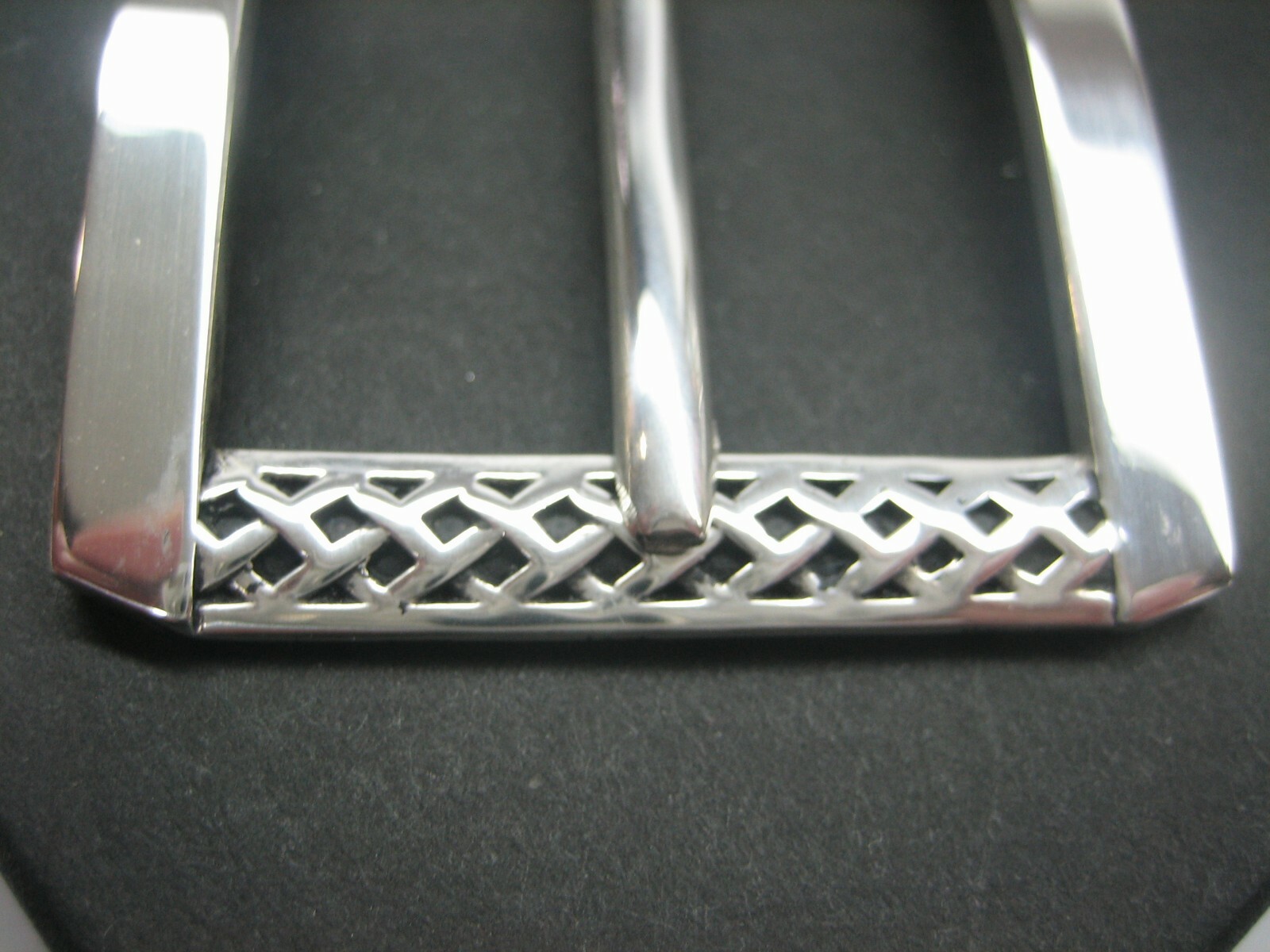 STERLING SILVER 925 BUCKLE WITH GENUINE LIZARD 1.5&Prime; BELT MADE IN U.S.A.