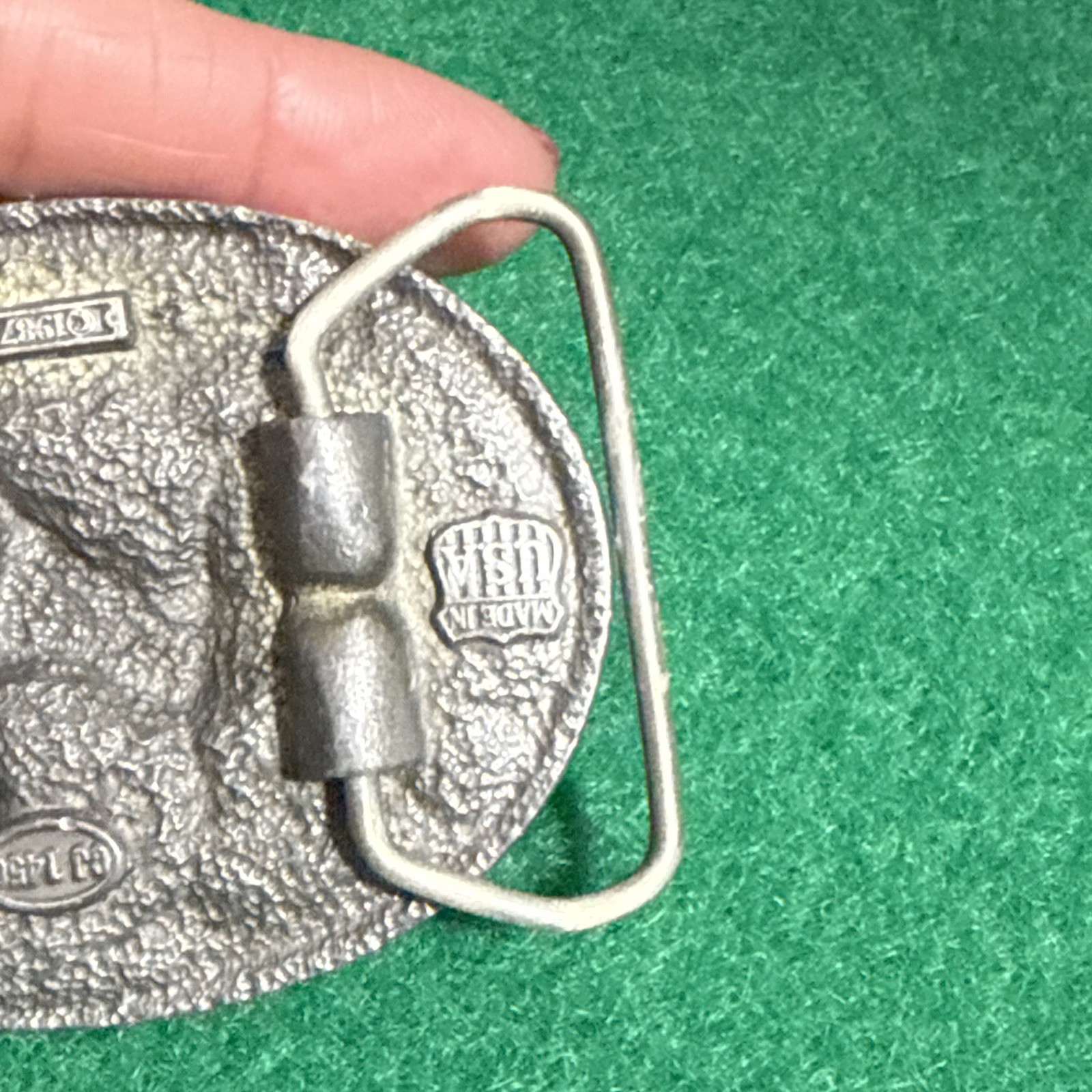 Vintage C&J Inc Colorado Buck Belt Buckle