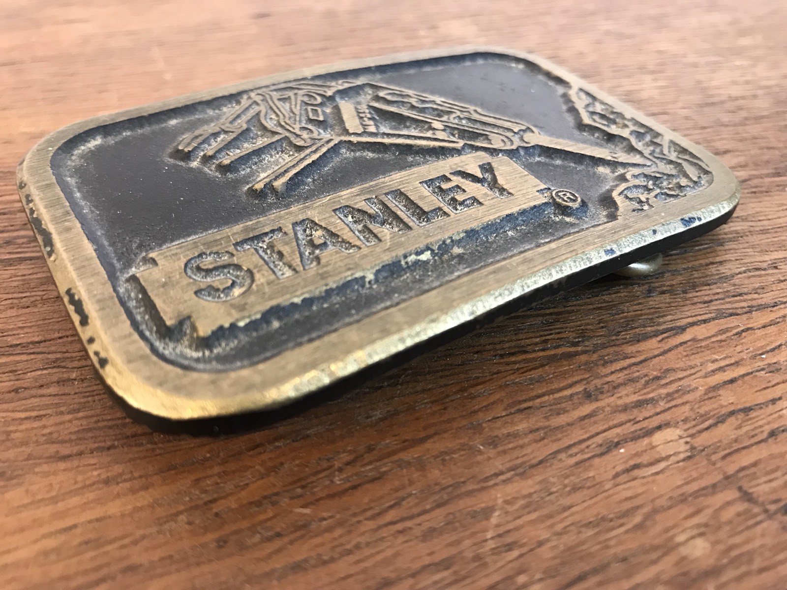Stanley Tools DynaBuckle Solid Brass Heavy Duty Metal Belt Buckle 2&Prime; X 3 1/4&Prime;