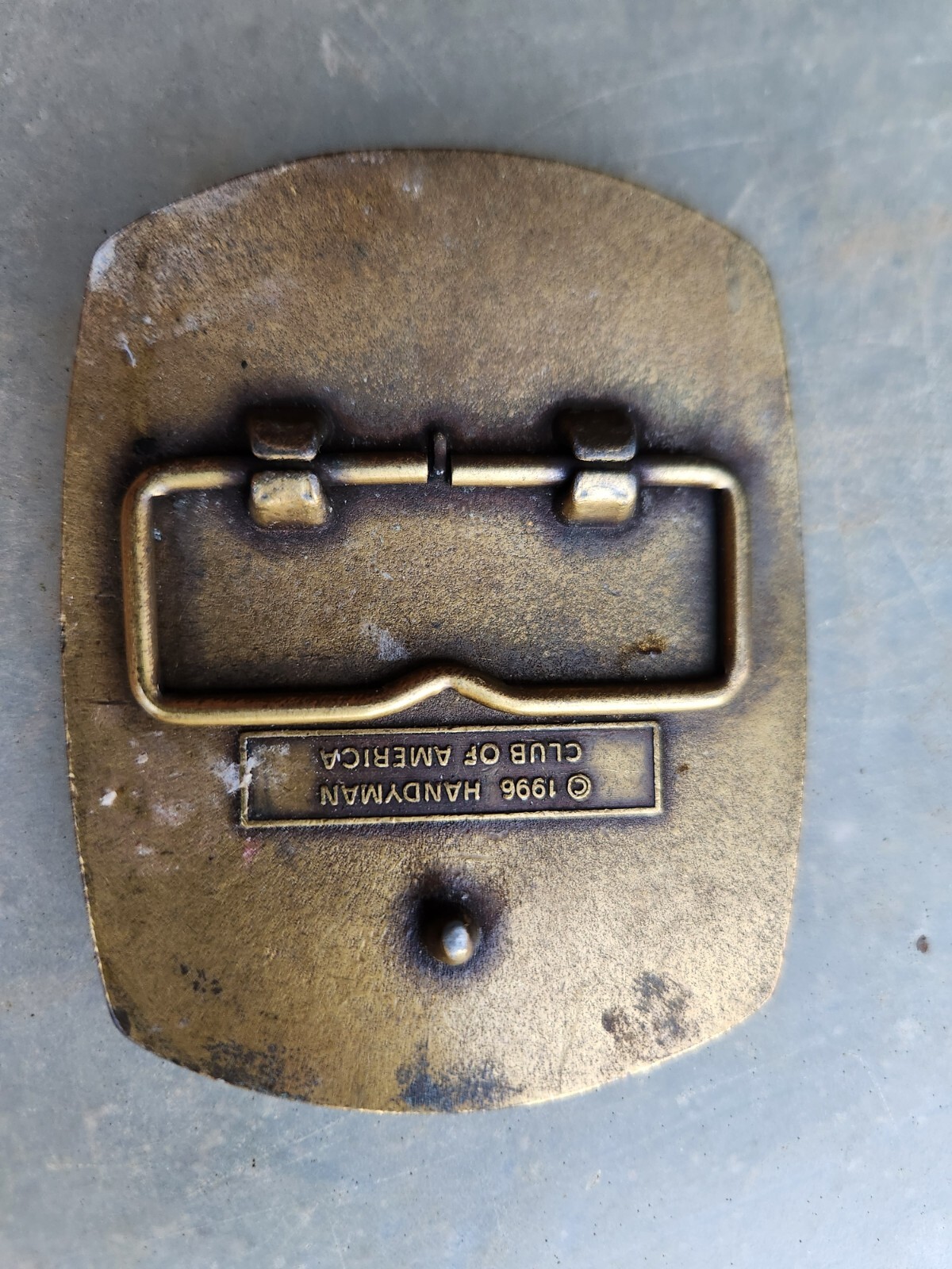 Handyman Club Of America Life Member Tool Shop Carpenter 1996 Belt Buckle BRASS