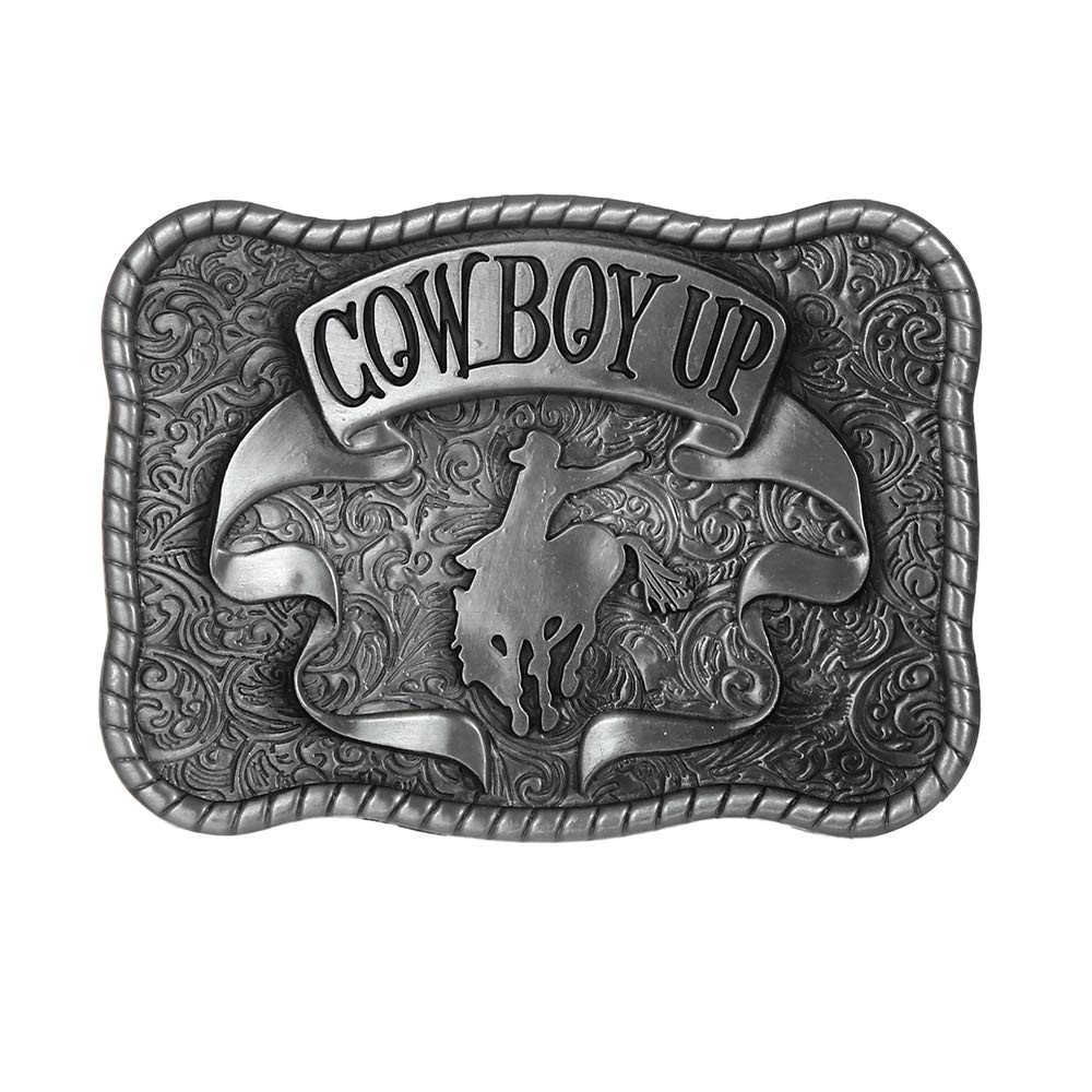 Vintage Cowboy Up Western Belt Buckle for Men & Women – Unique Western Style Acc