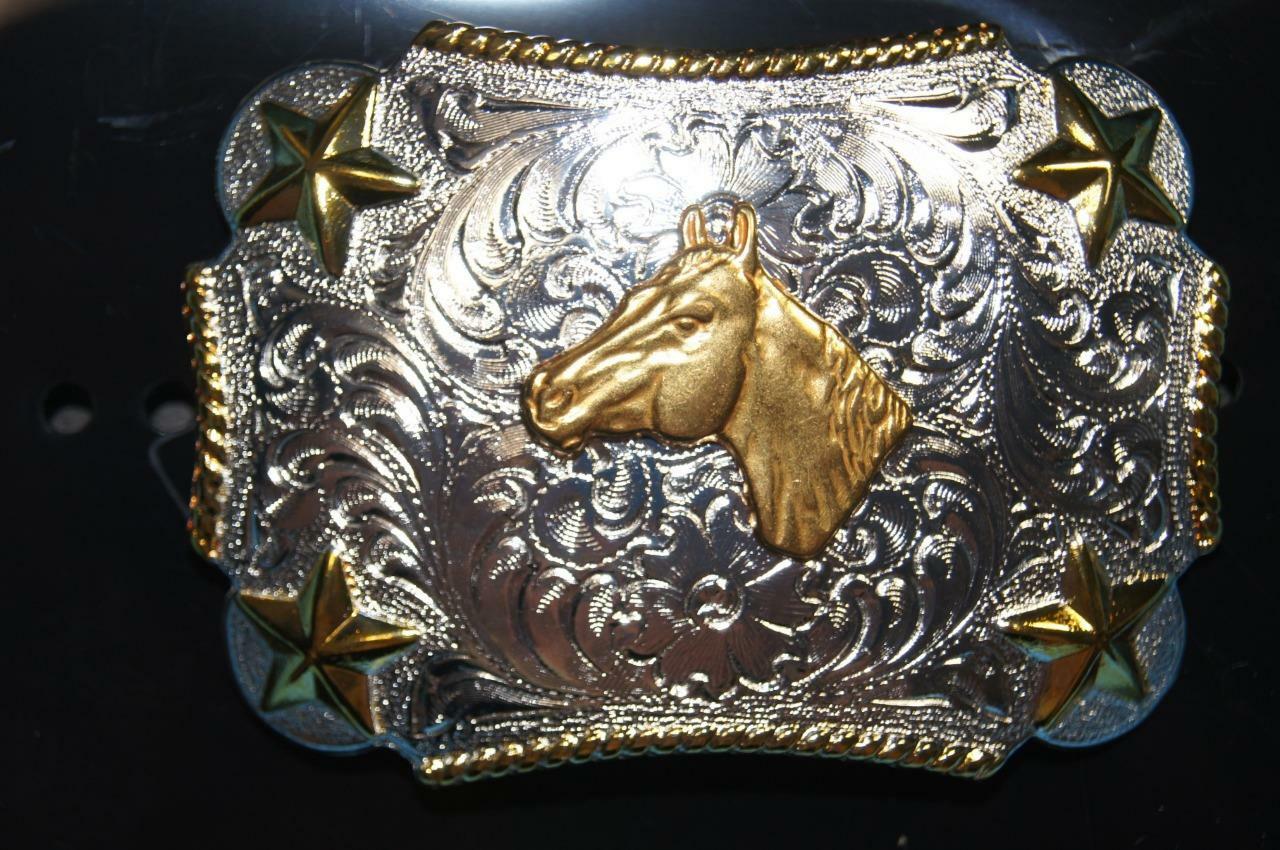 Nocona Youth Horse Head Western Belt Buckle 3603207