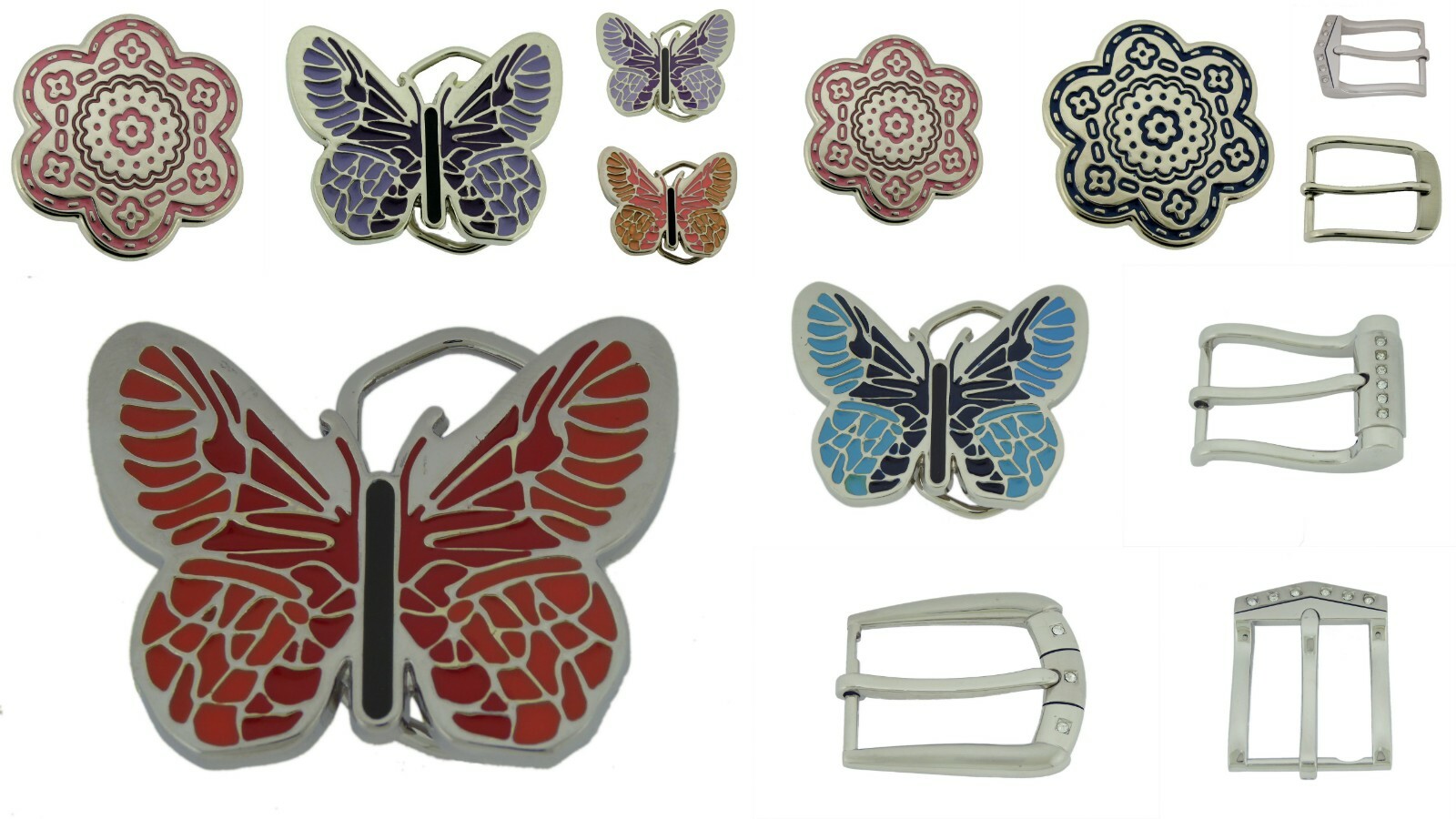 Pin Belt Buckles Men 1.25&Prime; 1 1/4&Prime; INCH 32 MM Belts New Women Prong Silver Pink