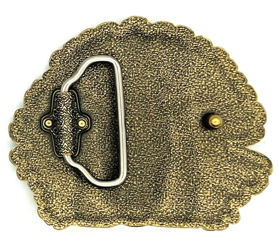 Bronze Western Indian Chief Native Headdress Belt Buckle New
