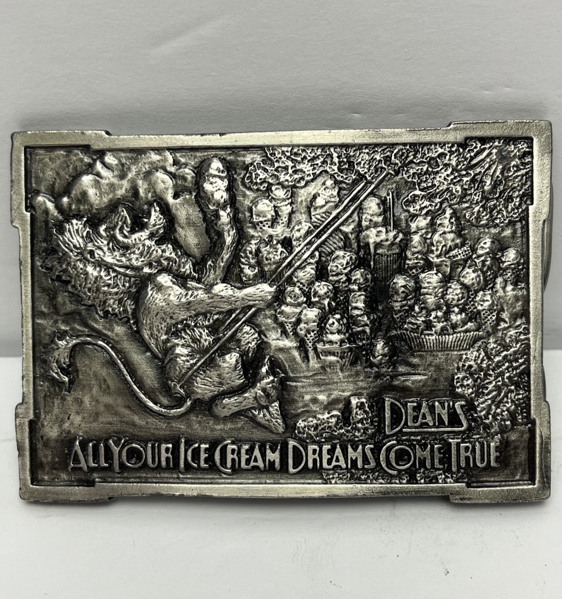 Bergamot Belt Buckle Dean’s Ice Cream USA 1975 Dean Foods Vintage Nice! VHTF