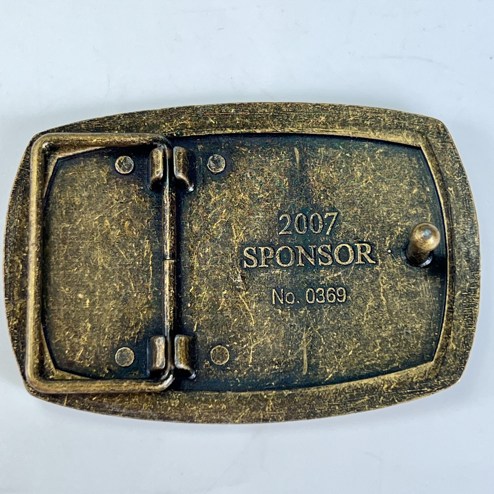 The American Veterans Disabled For Life Memorial Belt Buckle 2007 Sponsor