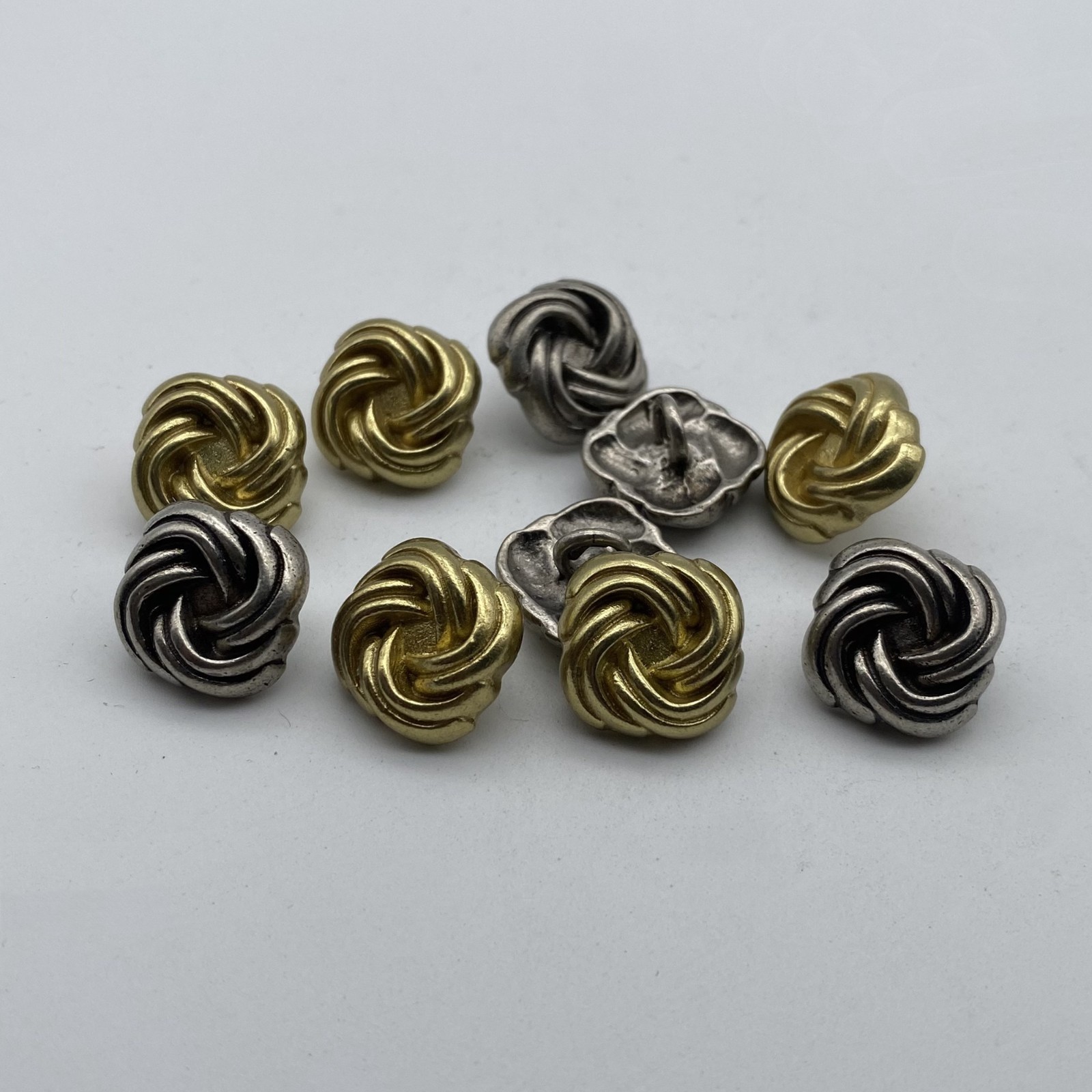 Twisted Design Sewing Button,Clothing Shank Button,Brass Sewing Button, lot