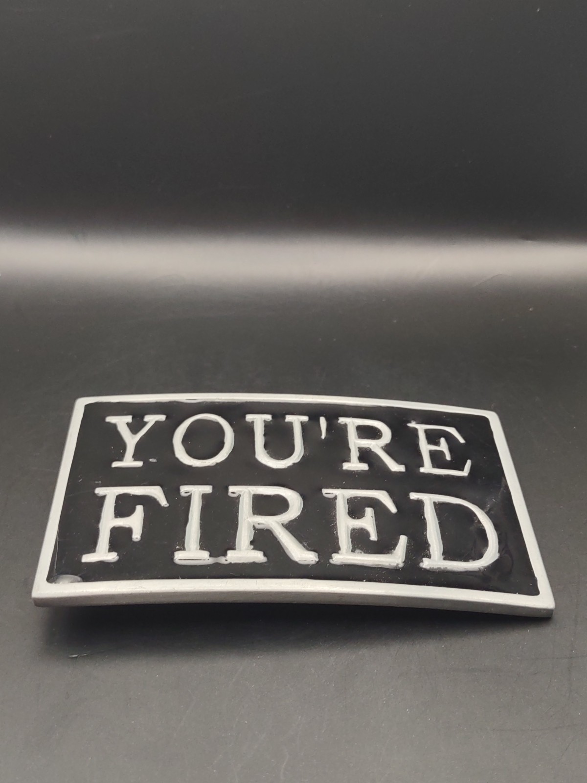 You’re Fired Funny Work Job Employee Firing Joke Black Unisex Men’s Belt Buckle