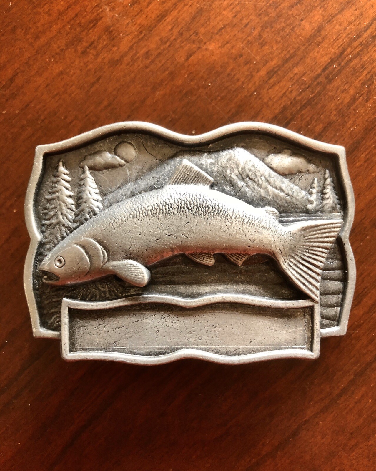 Blank Customizable Fish Fishing Fisherman Hunter Metal Unisex Men’s Belt Buckle