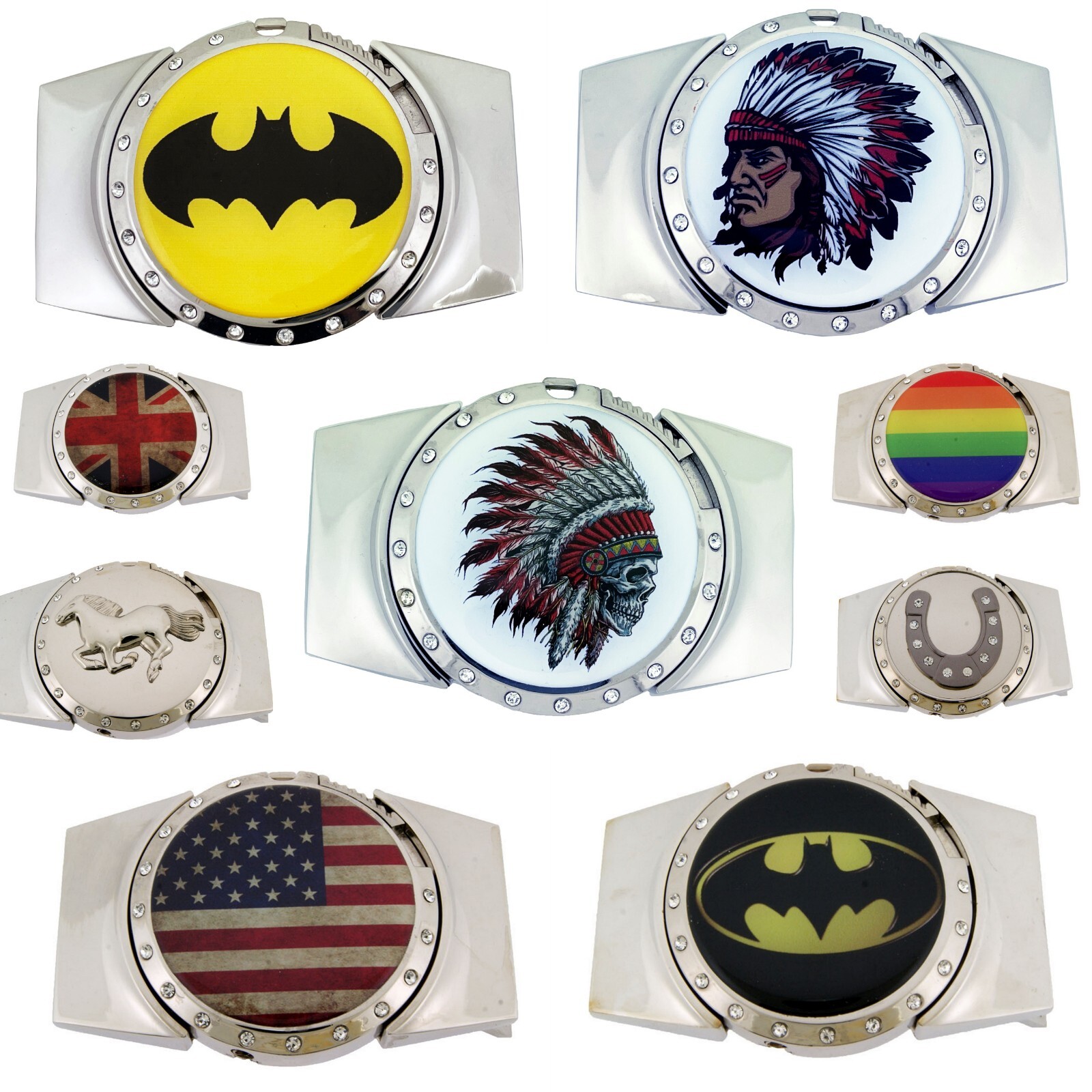 New Women Men Western Cowboy Rodeo Belt Buckles Hidden (with Removable Lighter)