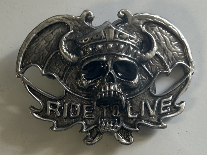 Belt Buckle Ride To Live V-Twin Manufacturing