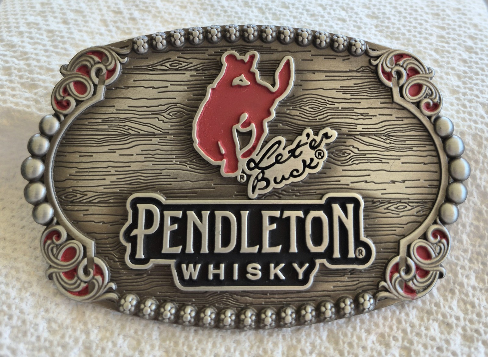 2023 Montana Silversmiths Pendleton Whisky Let&rsquo;er Buck Belt Buckle BRAND NEW