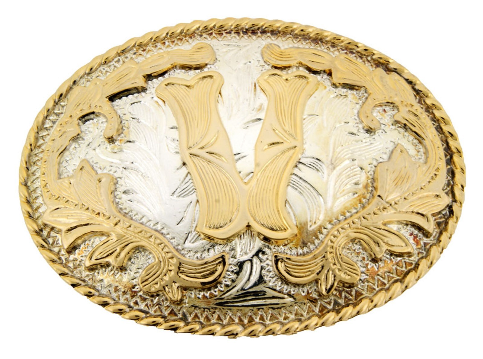 INITIAL V LETTER v MEN WOMEN RODEO REALLY COWBOY STYLE GOLD METAL BELT BUCKLE