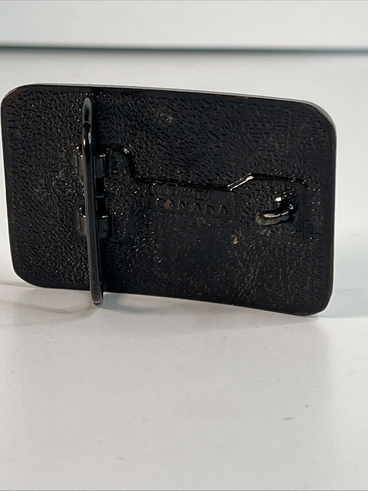 I Love Music Belt Buckle Leather And Metal, Country, Violin Fiddle, VGC
