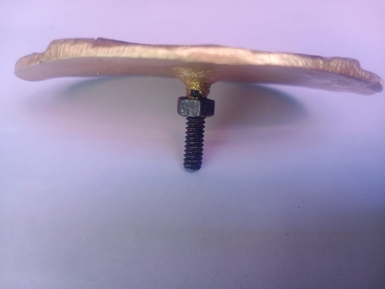Vintage Harley Davidson Brass Belt Buckle Screw Closure Type Working Condition