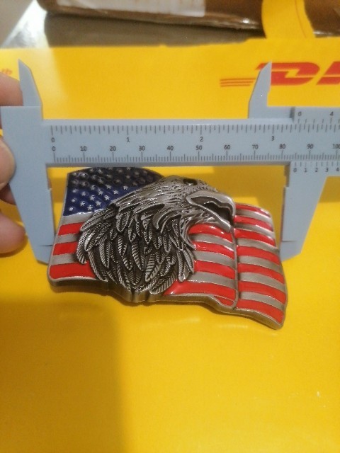 American Eagle With Flag Western Eagle Texas Cowboy Belt Buckles
