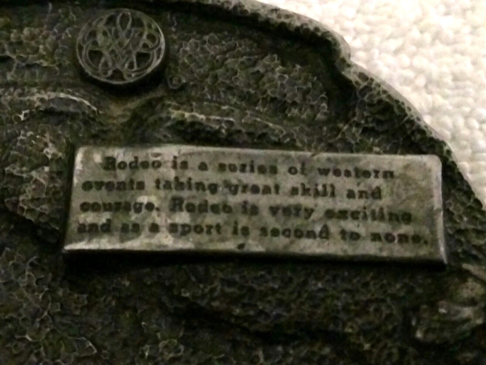 Vintage RODEO Siskiyou Buckle Co. Inc Williams Oregon L-30