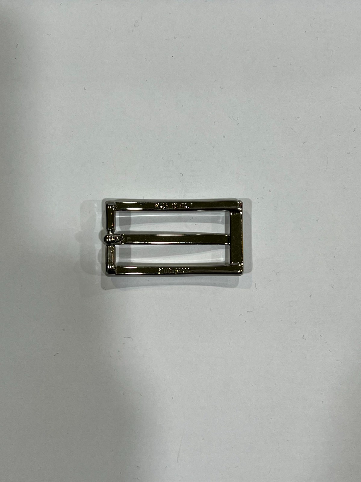 Solid Brass Satin Nickel Belt Buckle Made in Italy Fits 0.79&Prime; Belt Strap