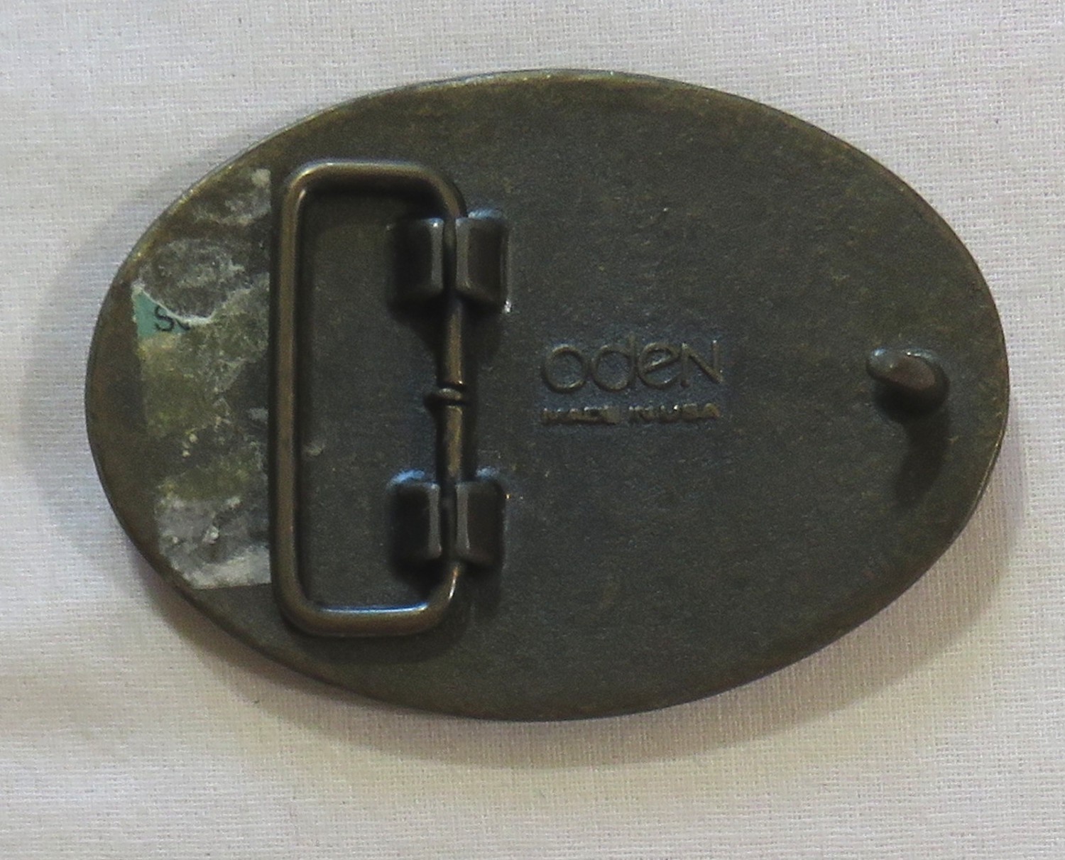 Vintage Belt Buckle 1980&rsquo;s Oden USA Mens Name Teddy